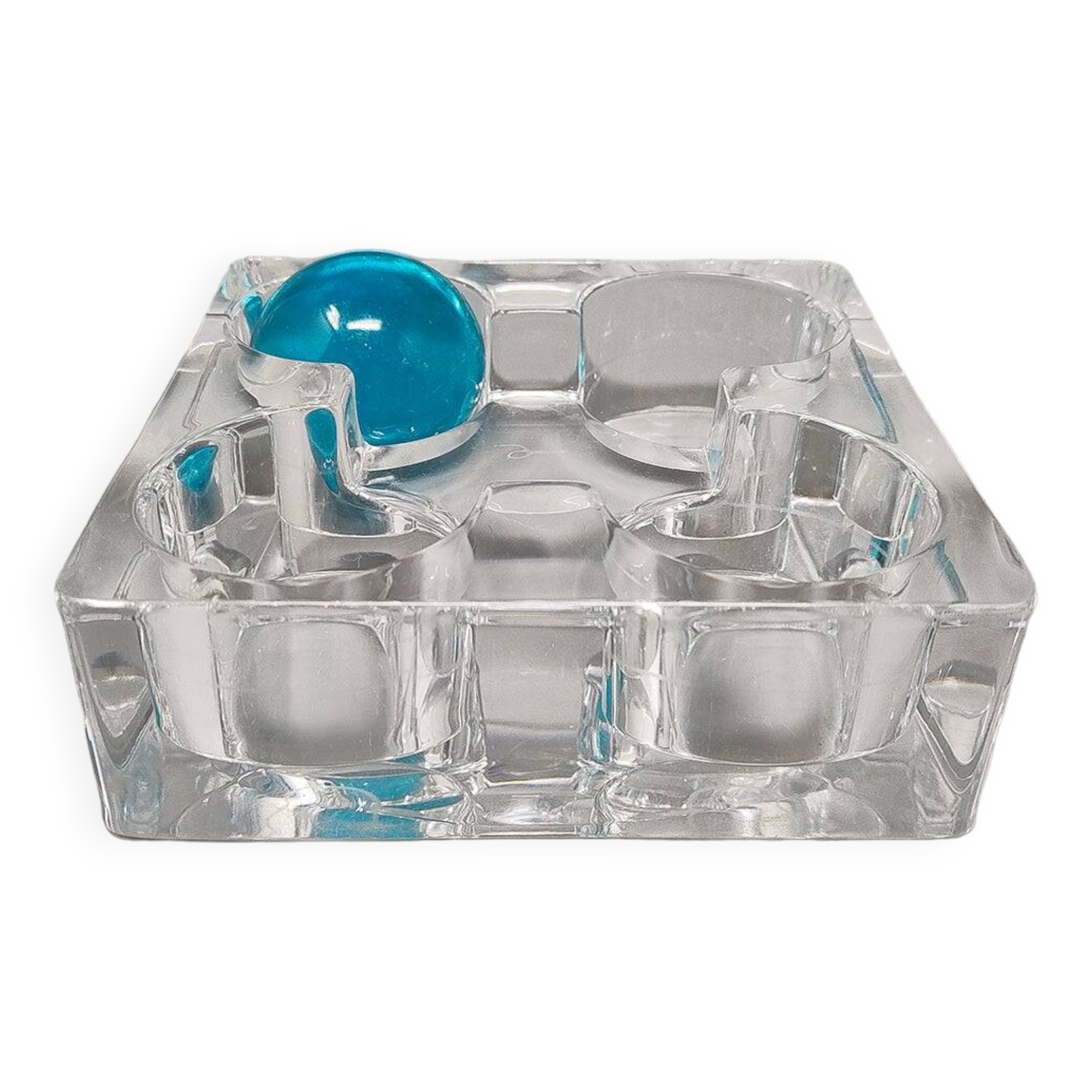 1970s Astonishing Ashtray or Catch-All By Daum Nancy. Made in France