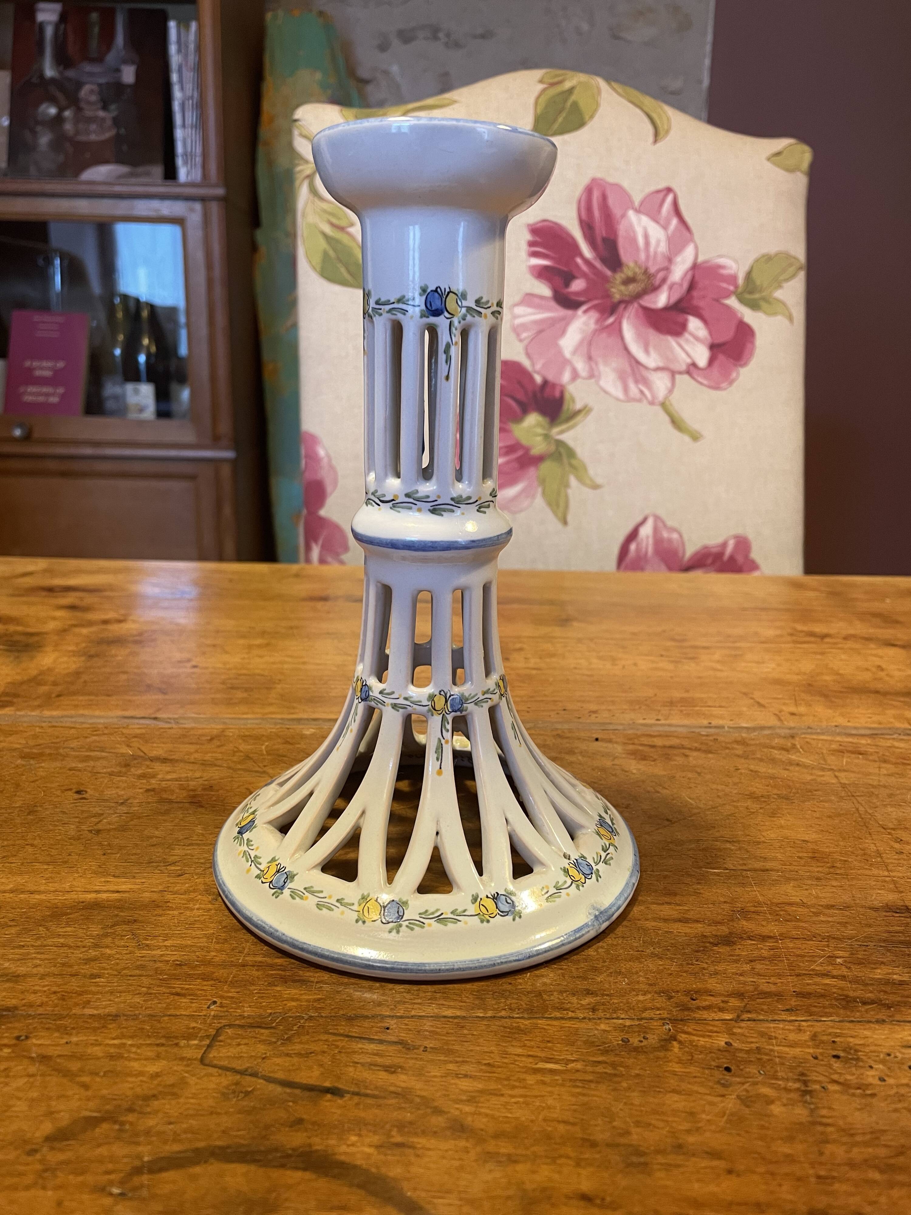 Candle holder FAM (Faïencerie d'Art de Malicorne)