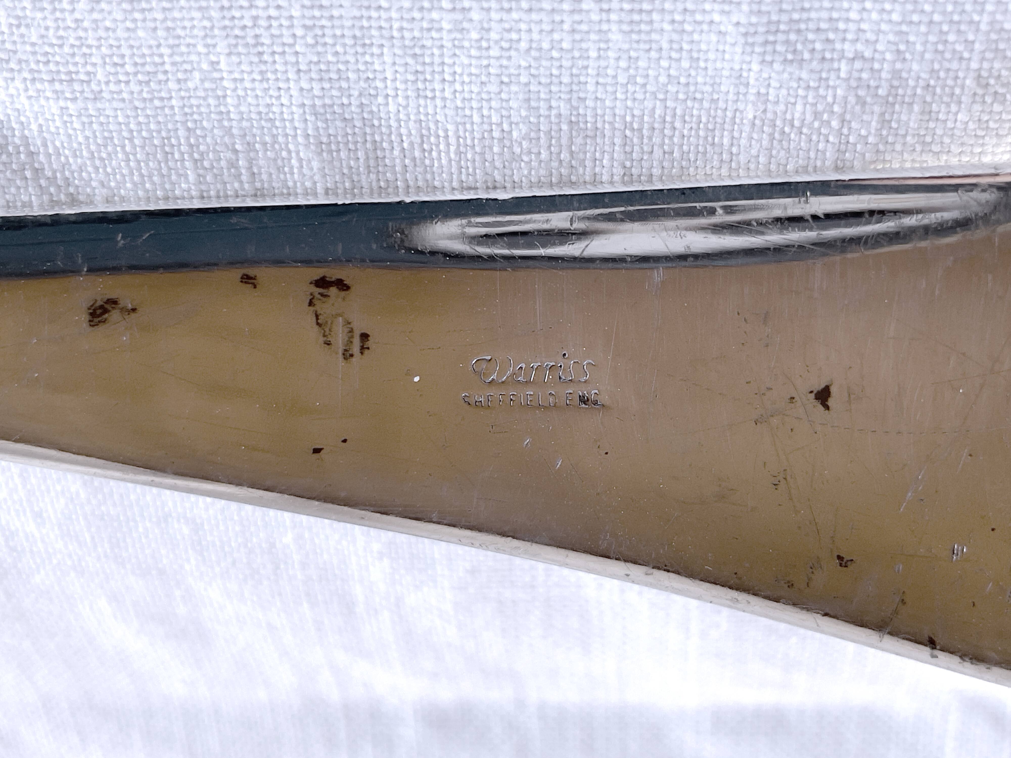 Warriss Sheffield eng 19th century large -32.5 cm- serving spoon