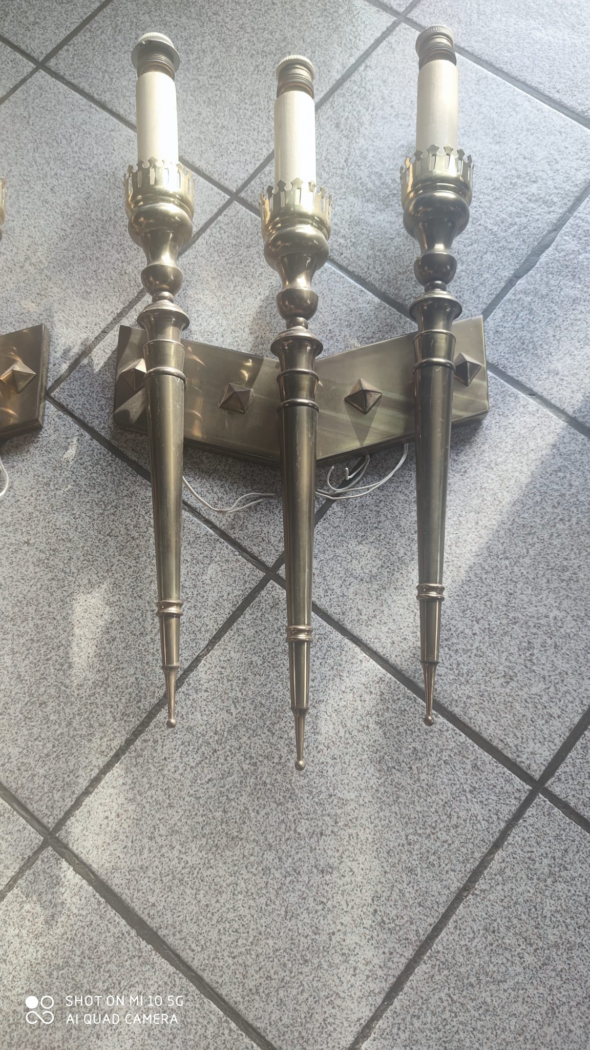 Pair of wall lights circa 1960