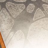 Large metal carved coffee table by Heinz Lilienthal