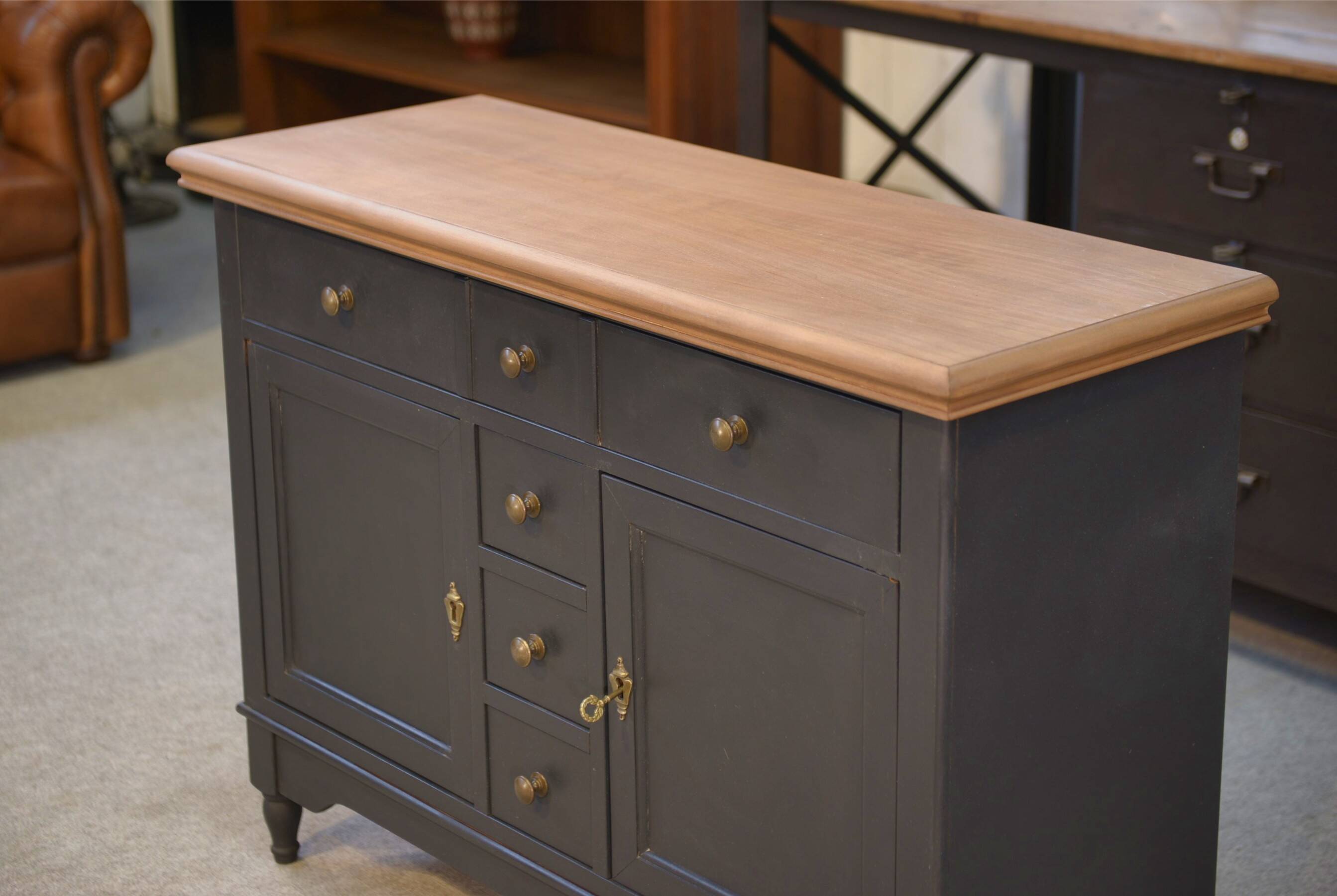 Small buffet in cherry wood 1960s