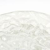 Pair of Large Murano Ice Glass Ceiling Lights from Doria, 1960s