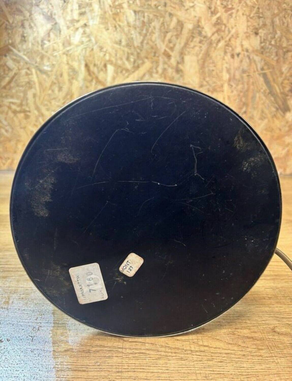 Large vintage lamp See Delmas 1970s glass and metal modern design