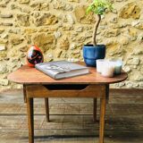 Table d'appoint vintage en bois , circa 50's