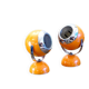 Paire de lampes eyeball orange space age
