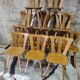 Set of 12 vintage Baumann 1970 bistro chairs