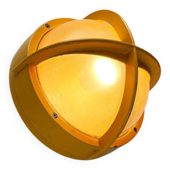 Mid-century Danish metal outdoor wall lamp model Pirate by Eva Koppel, Nils Koppel, Gert Edstrand for Nordisk Solar, 1960s.