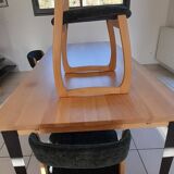 Set of 3 1970s sled chairs by the brand SELF.