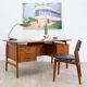 Bureau danois en teck de Omann Jun, modèle 75