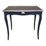 Old desk table 1 drawer black patina