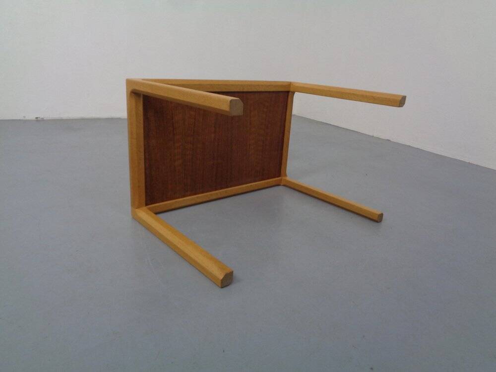 Danish Oak Side Table, 1960s