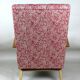 Art deco style rose velvet armchair, 1970s