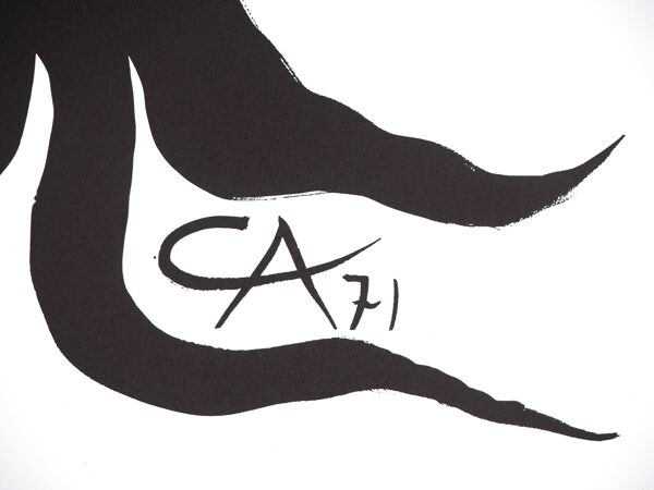 Lithographie signée Alexander Calder ''Arbre heureux