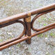 Double bed bamboo and rattan, vintage, 60s