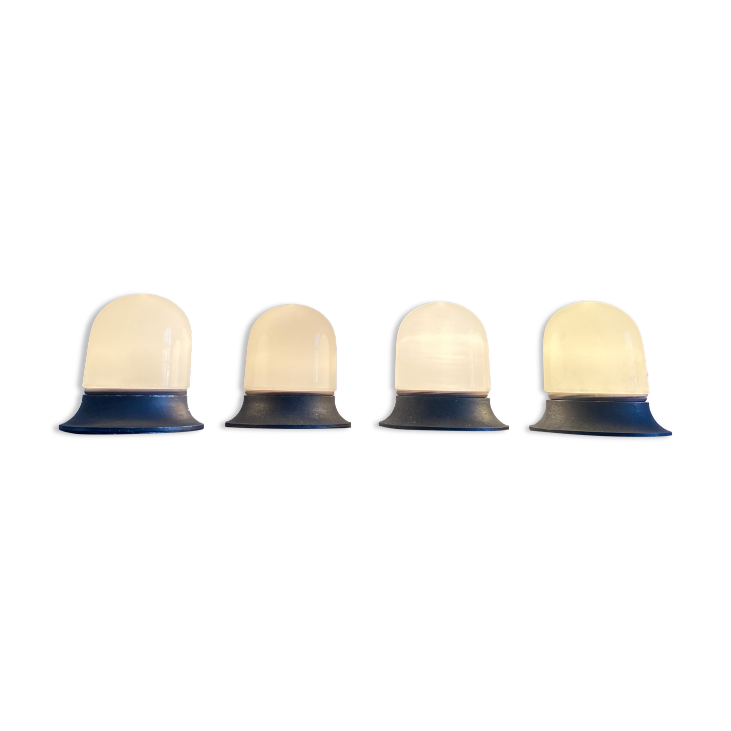 Set of 4 lamps artemide, italy 1970s