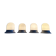 Set of 4 lamps artemide, italy 1970s