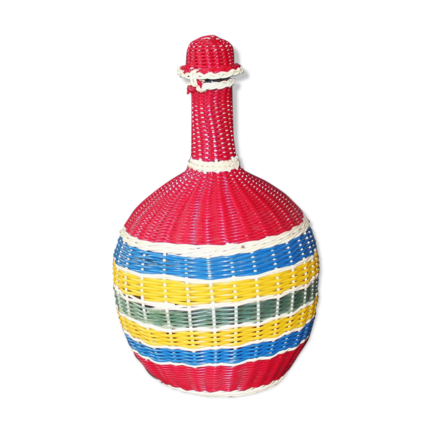 Candy demijohn in scoubidou