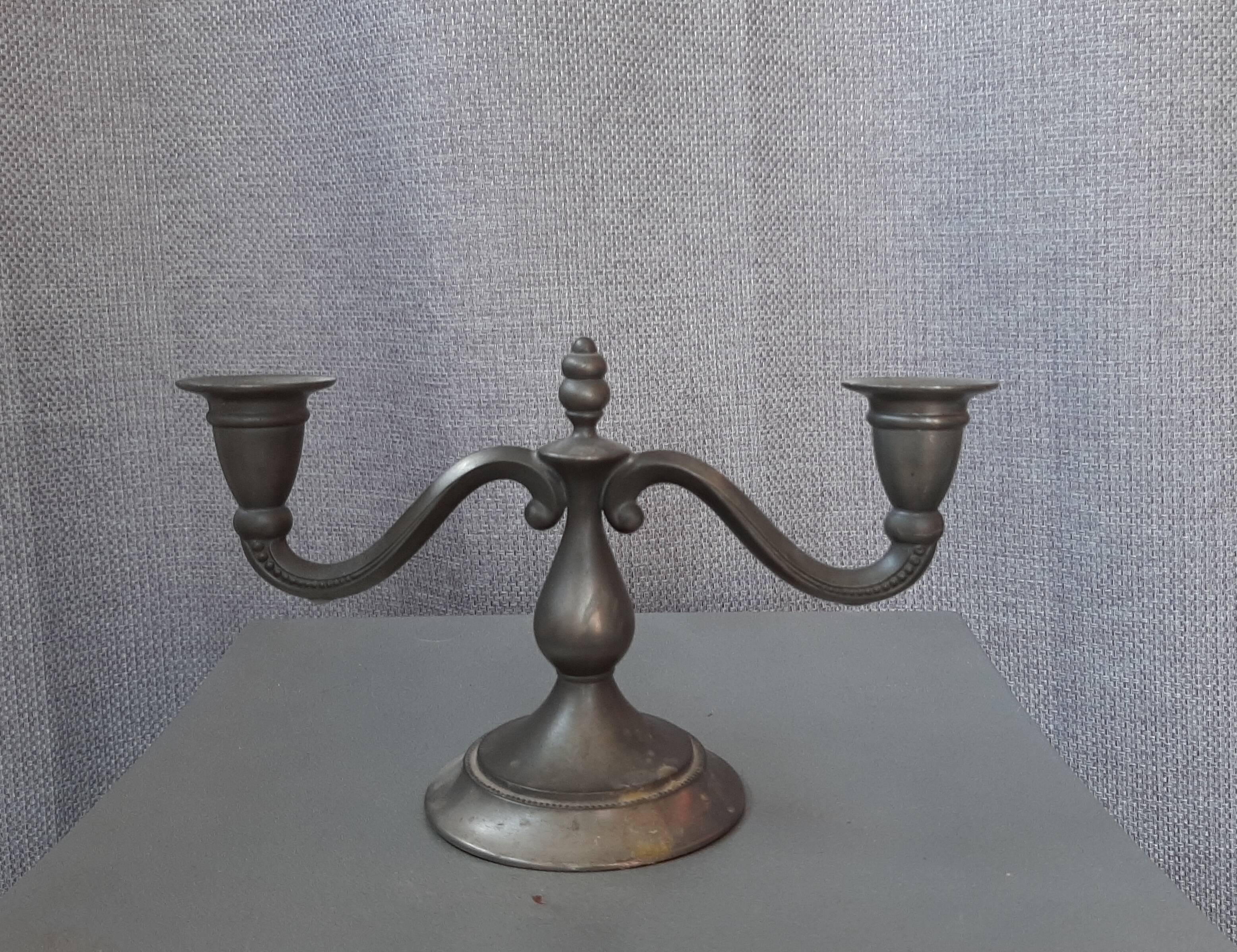 Royal Holland Vintage Pewter Candle Holder 60s