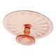 Pink Art Deco Cake Platter / Pastry Dish – Depression Glass