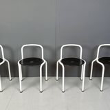 Chaises de salle à manger postmodernes de Pietro Arosio pour Airon, 1980