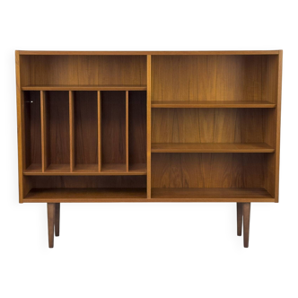 Bibliothèque danoise en teck par Carlo Jensen pour Hundevad & Co., années 1960