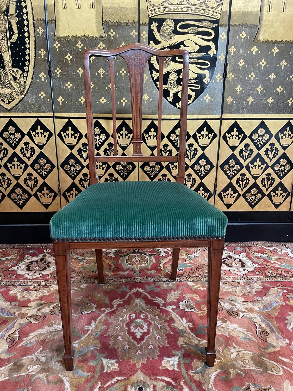 Suite of 6 ADAM style English chairs