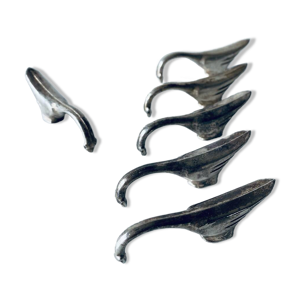 6 porte-couteaux en métal