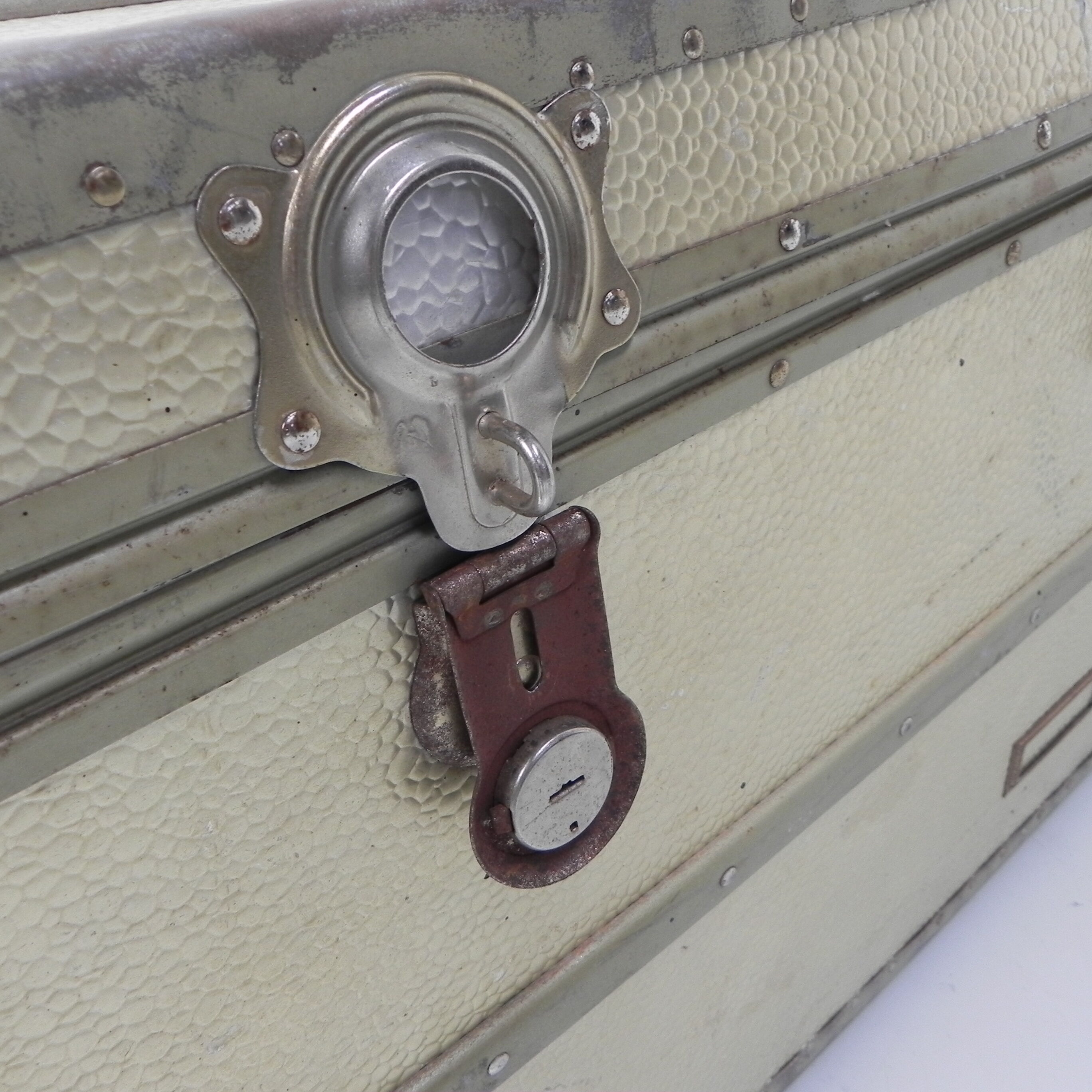 Aluminum clad chest, treasure chest