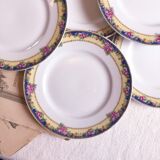 Set of 6 porcelain dessert plates