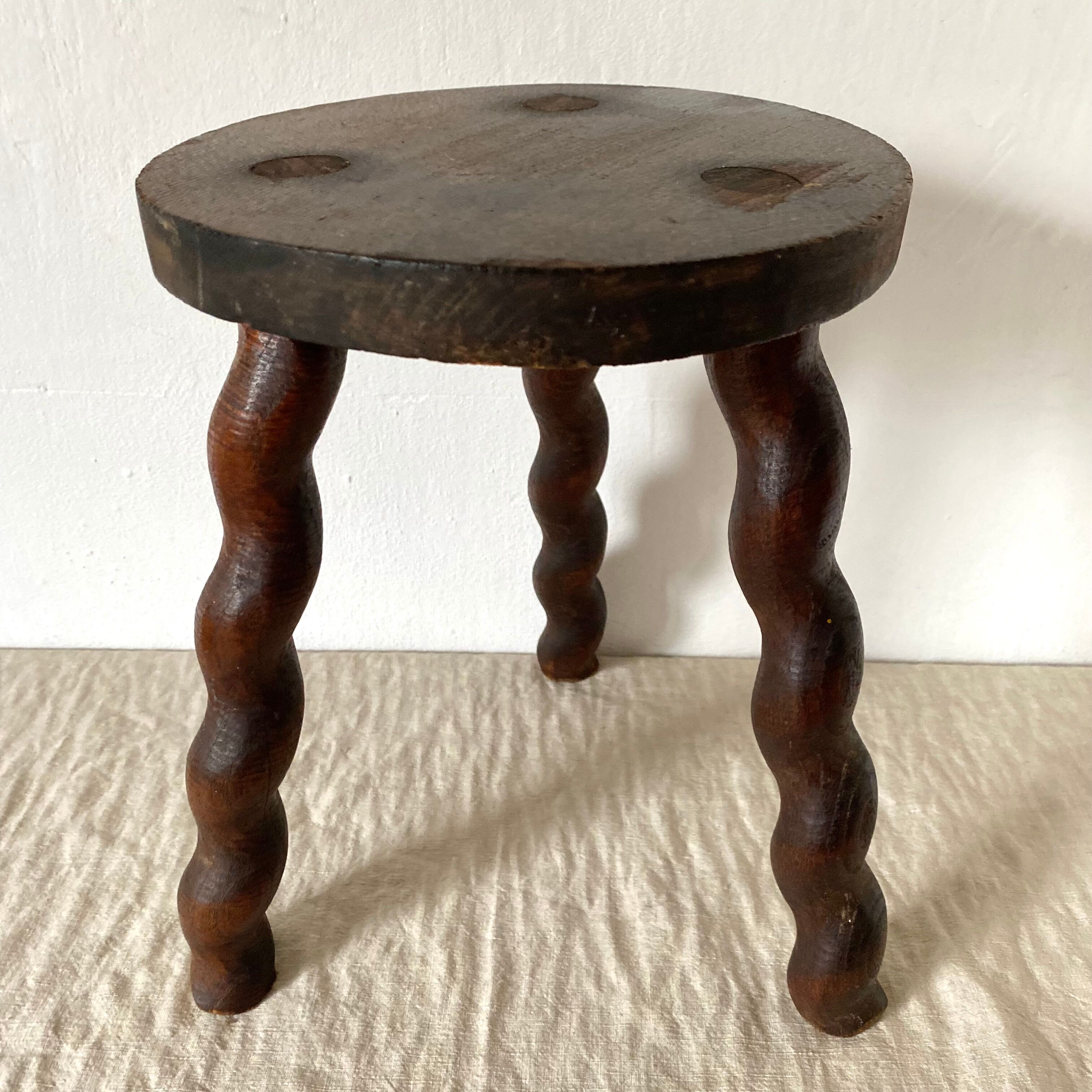 Vintage tripod stool