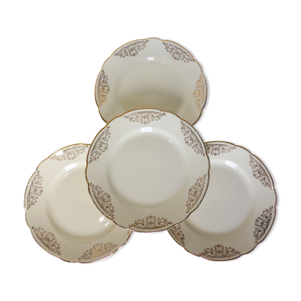 4 assiettes dessert vintage Villeroy et Boch