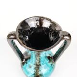 Vallauris Blue Fat Lava Vases