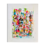 Abstract painting table