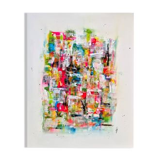 Abstract painting table