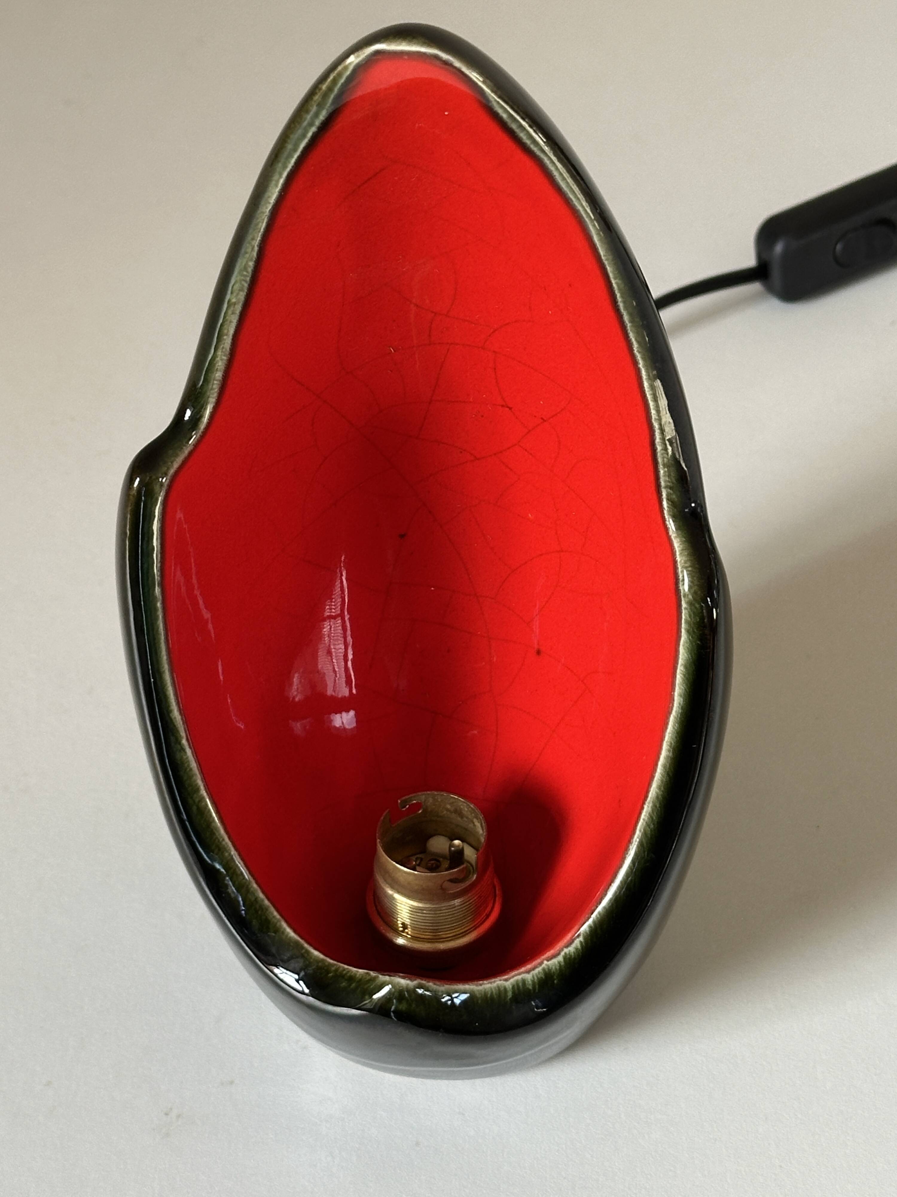 Vintage design ceramic lamp from the 60s