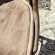 Curved wooden bar stool
