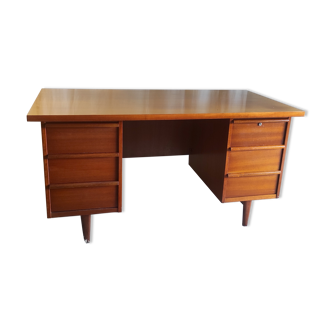 Bureau style scandinave en teck années 60