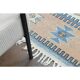 1970s Vintage Turkish Oushak Handmade Wool Cotton Beige Area Rug 185x259