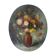 Oval bouquet, oil on canvas