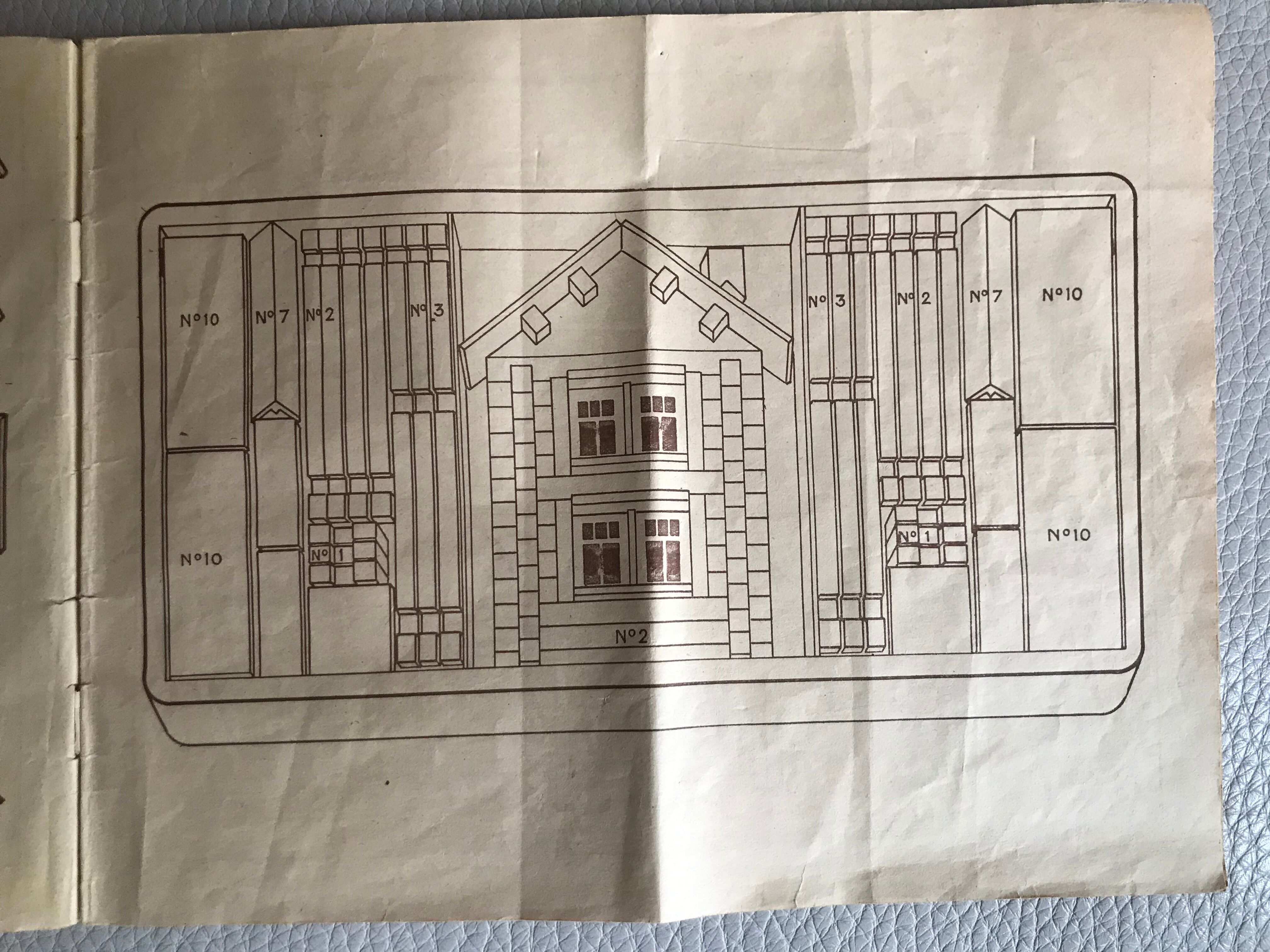 Vintage wooden construction game "Forest House" Jura Game