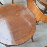 Ensemble table de ferme et 6 chaises Mouettes de Baumann