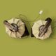 Pair of bamboo and jute bedside lamps, 1970s