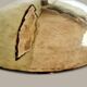 Modernist sculptural lamp wood/chrome/hammered brass - 1970s era