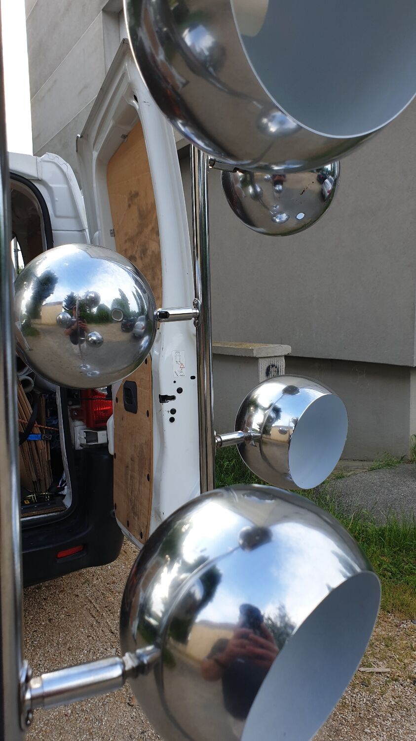 Paire de lampadaires space âge