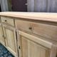 Louis XV buffet stripped in solid cherry wood 1970 165cm