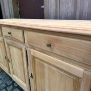 Buffet Louis XV décapé en merisier massif 1970 165cm