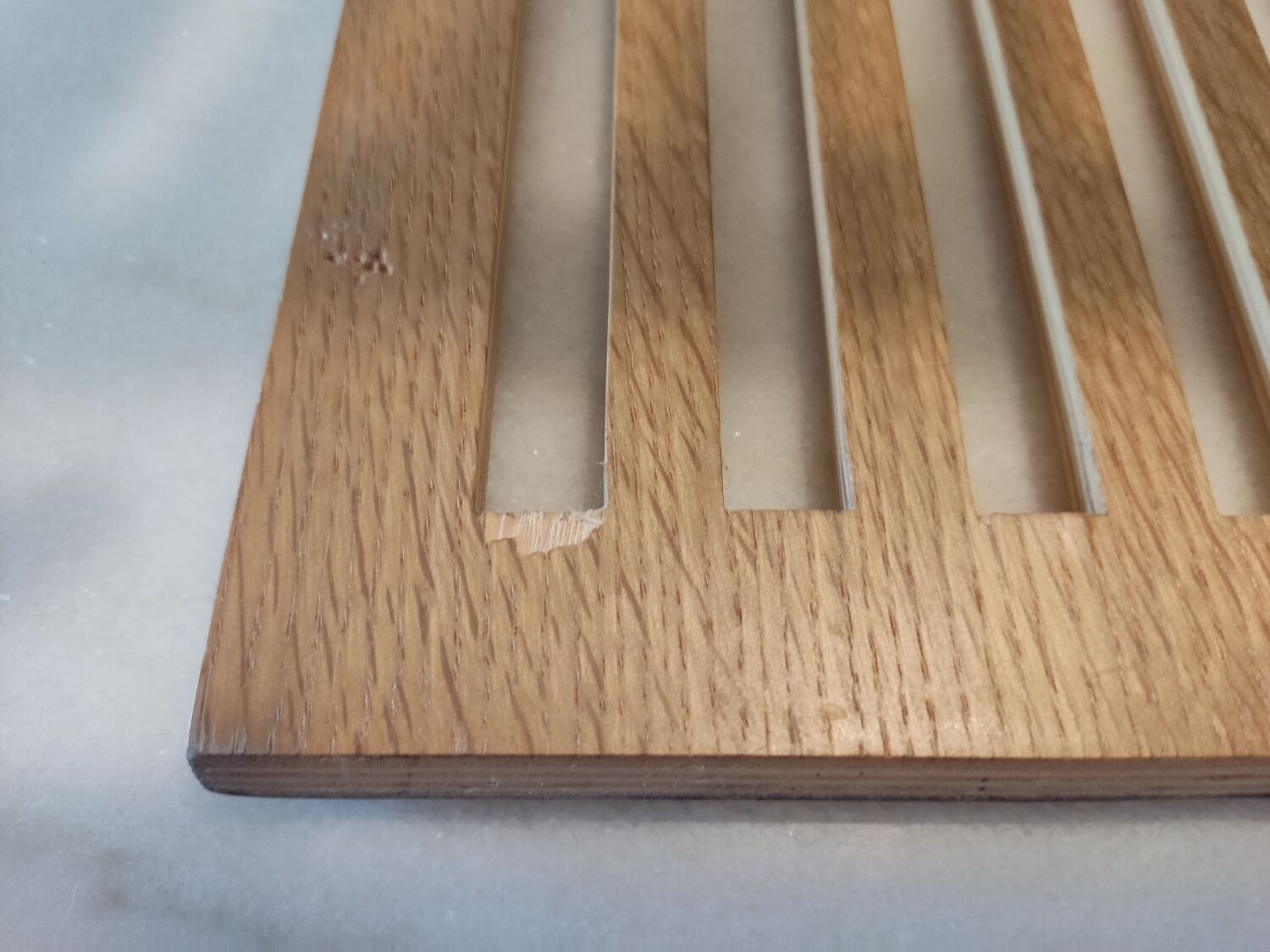 Habitat 1980s 90s bent plywood magazine rack