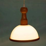 Bohemian 70s mushroom pendant lamp