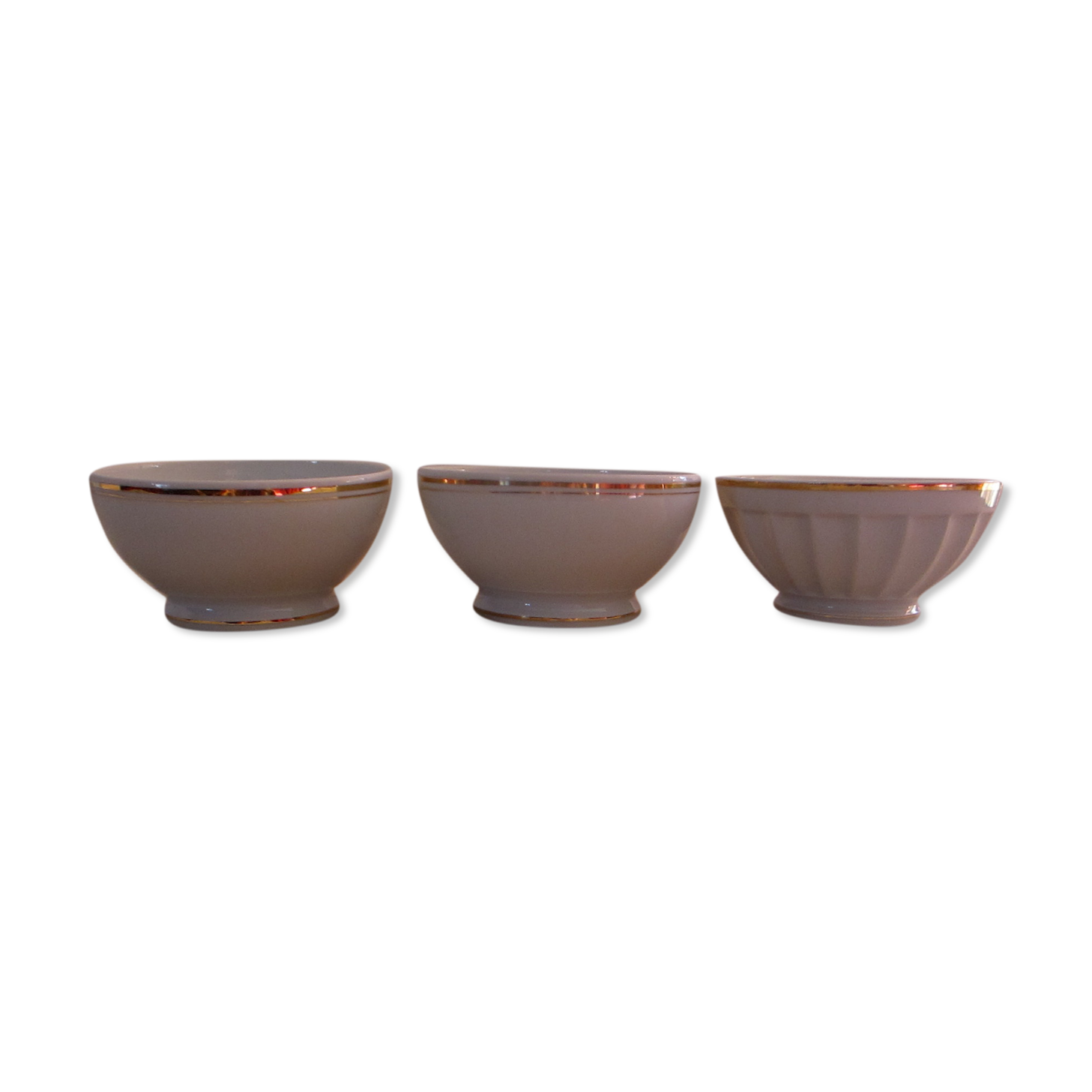 3 bols en porcelaine du berry